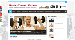 Desktop Screenshot of musclefitnessandnutrition.com