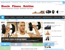 Tablet Screenshot of musclefitnessandnutrition.com